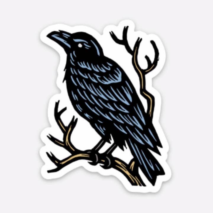 Horse & Hare - Wholesale Sticker - Raven Die Cut Waterproof Sticker