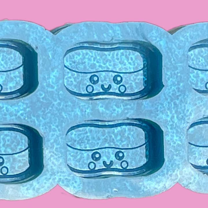 Handmade Kawaii Cleaning Sponge Mould for wholesale by Devine Silicone Moulds