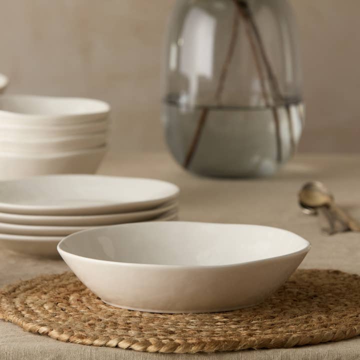 Linen Cream Soup Bowl 9.5in x 2.25in 40 oz for wholesale by Certified International