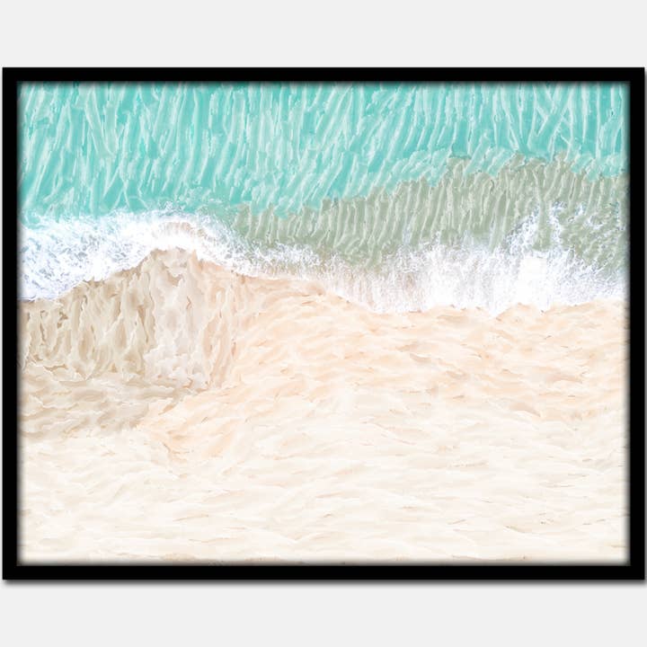 Abstract Watercolor Wall Art Print Poster - Ocean and Beach for wholesale by Villa Posh