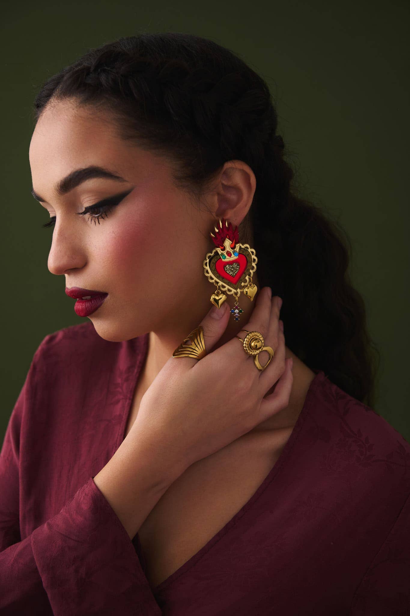 Funk Da Queen - Wholesale Dangle Earrings - Queen of Heart | Earrings1