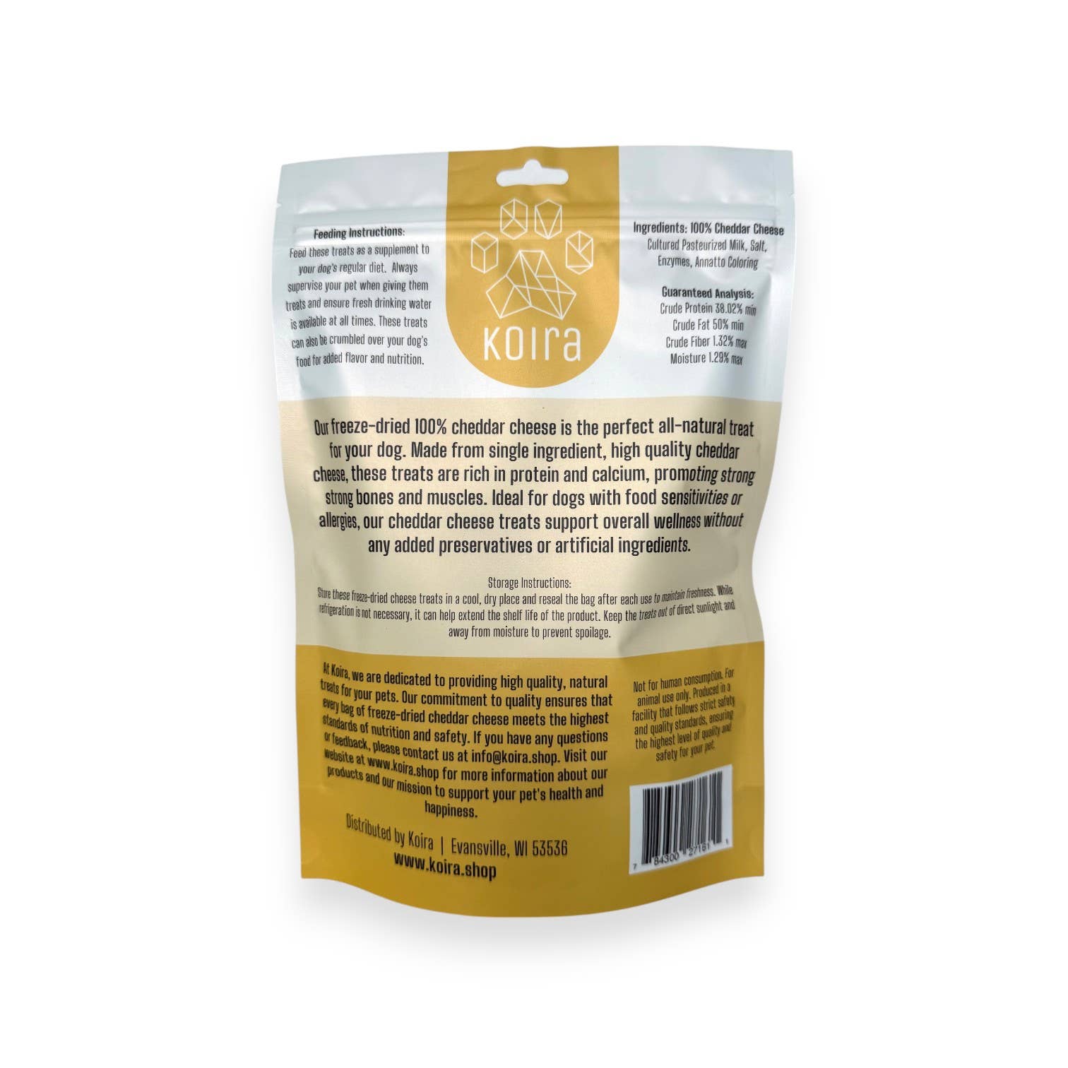 Koira - Wholesale Pet Treats - Dog - Freeze-Dried Cheese Dog Treats1