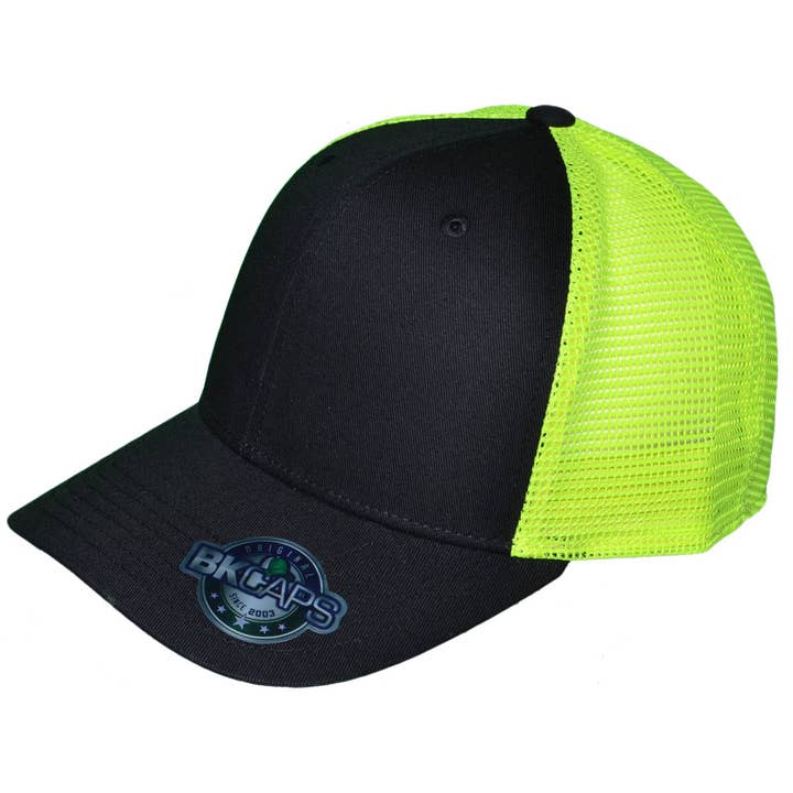 Buck Wholesale - Wholesale Trucker hat – Unisex - Blank Trucker Hats - 6 Panel Cotton Mid Profile Two-Tone3