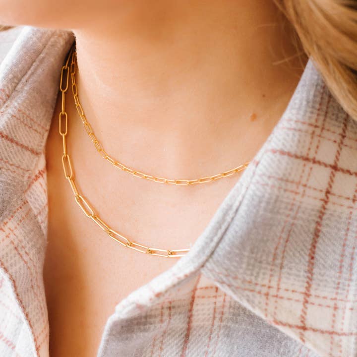 Everly Made – wholesale Link & chain necklace – Sierra Paperclip Chain5