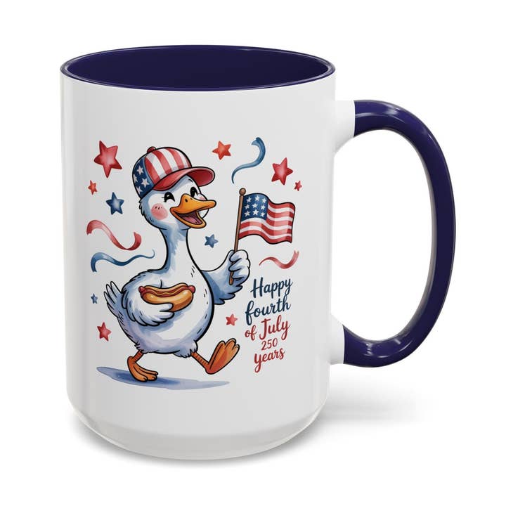 Fijne 4 juli Mok, 250 Jaar Jubileum Koffiekopje voor wholesale door Tevatino