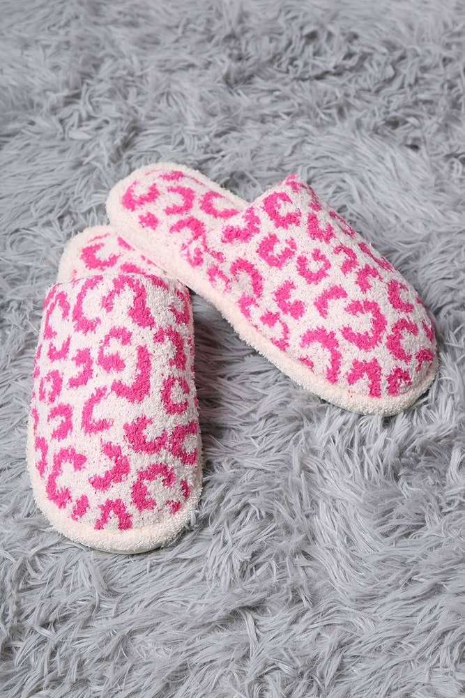 Hana - Wholesale Slippers - Women's - Leopard Print Fuzzy Microfiber Slipper21