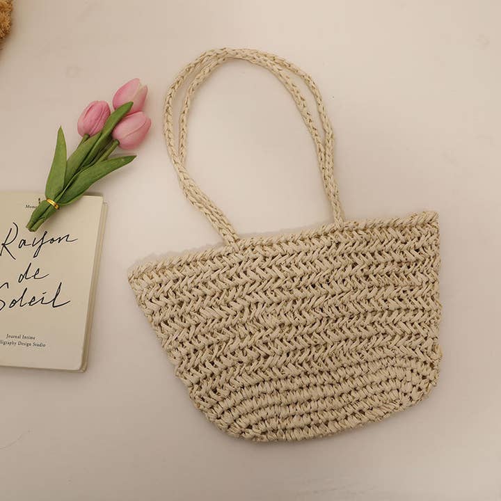 Funkyrel® Atzbranding Limited - Wholesale Beach Bag - Handmade Single-Shoulder Straw Bag