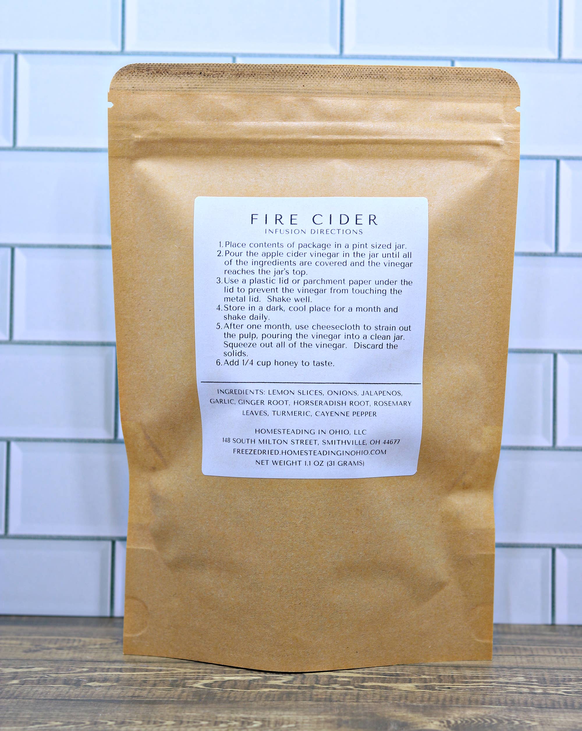 Homesteading in Ohio LLC - Wholesale DIY Drink Kit - DIY Fire Cider Making Kit4