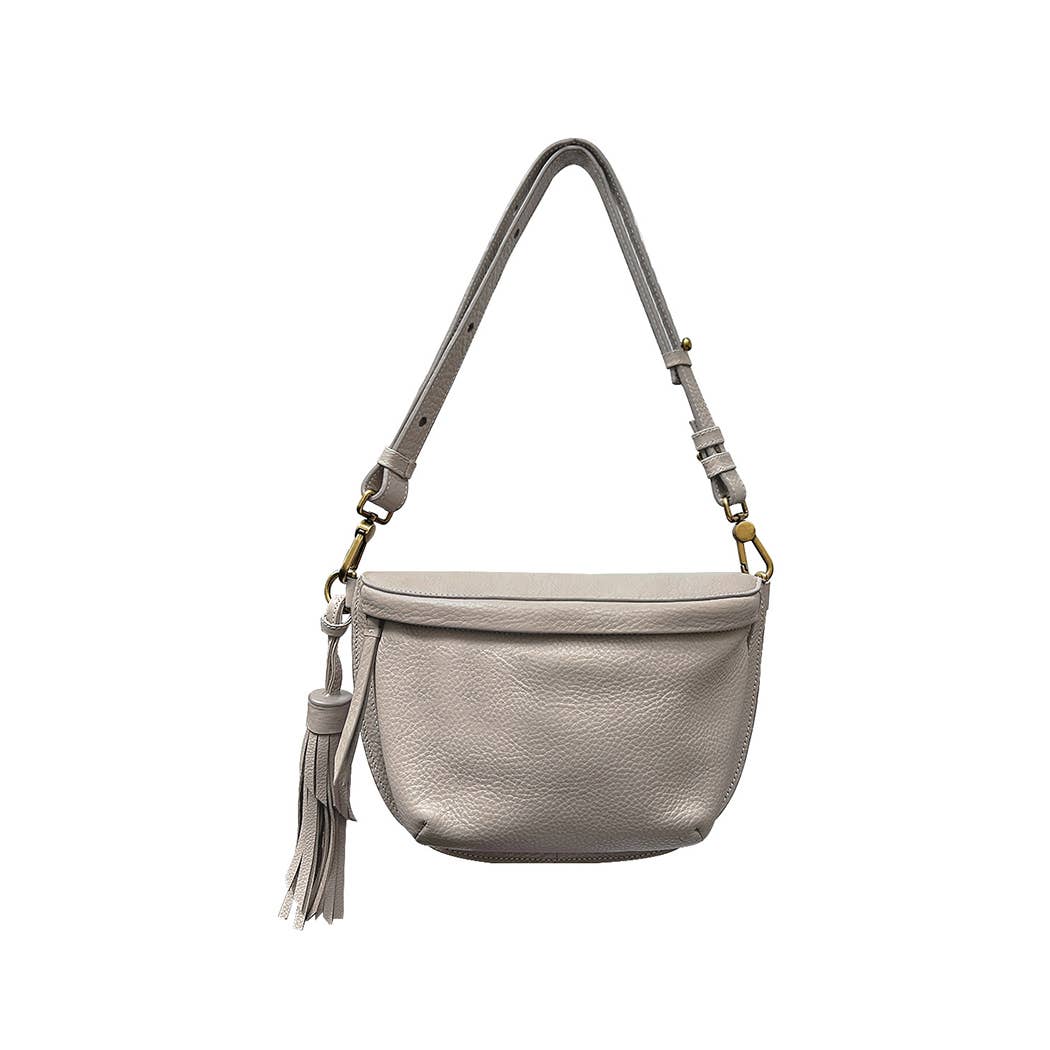 bixi awotan - Venta al por mayor Bandolera - Mujer - Riñonera Bixi Awotan de piel de plena flor con borla2