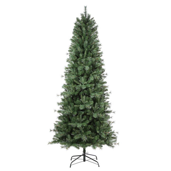 Sapin de Noël en sapin PE Slim Grand Bank prééclairé de 7,5 pieds pour la vente par Haute Decor