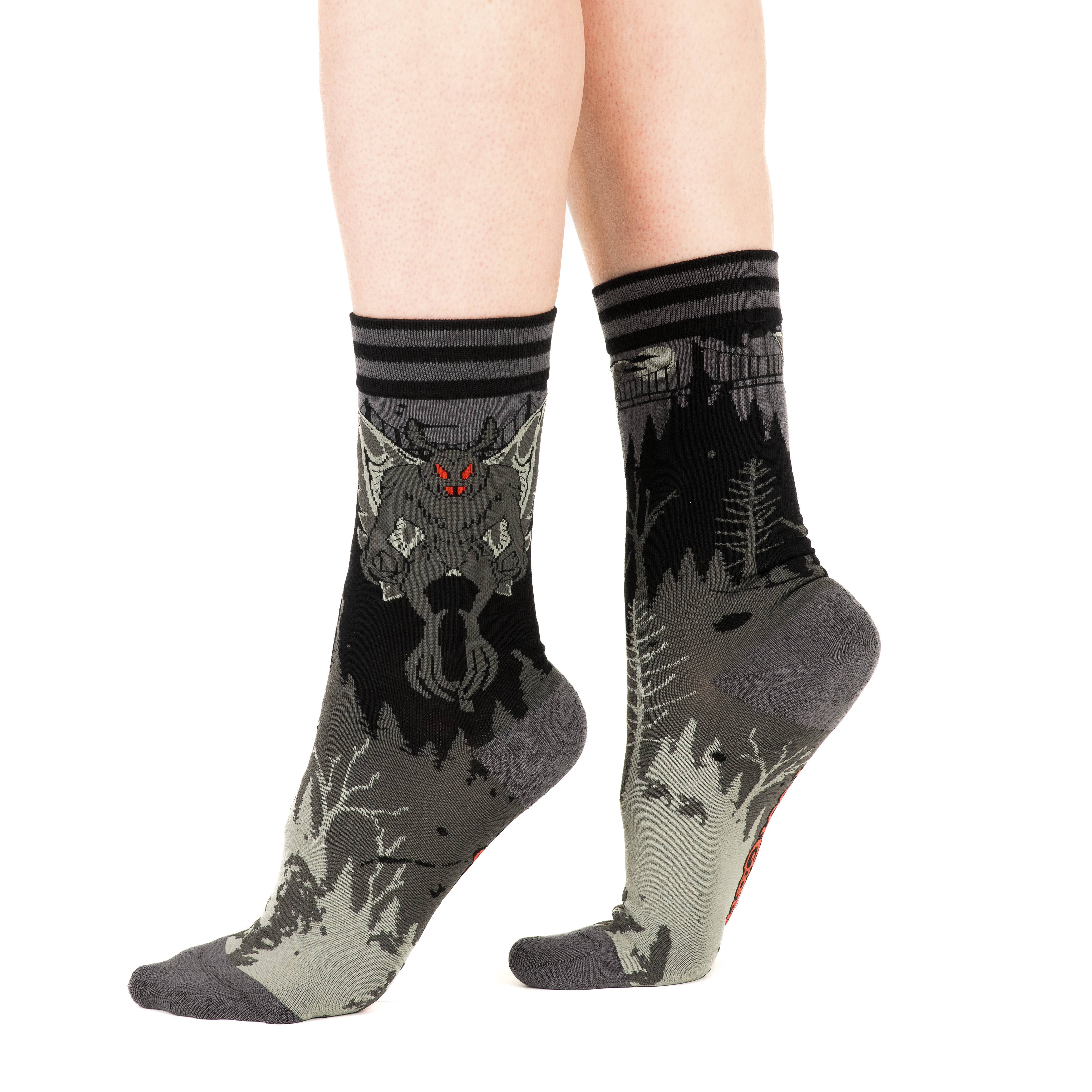 FootClothes LLC - Wholesale Socks - Unisex - Mothman Crew Socks12