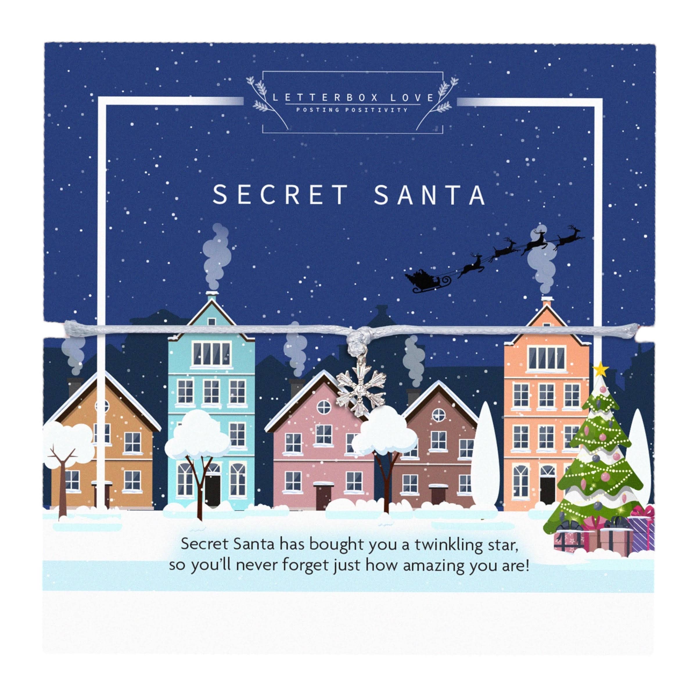 Letterbox Love Bracelets - Wholesale Charm/Dangle Bracelet - Secret Santa Snowflake Bracelet 0