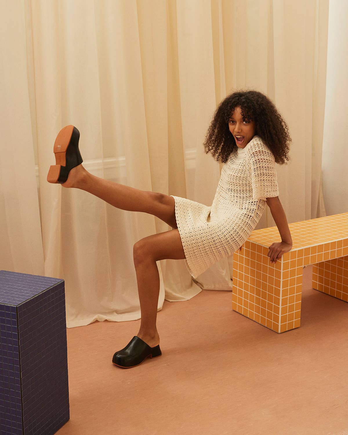 Sel de mer Vasara : Mini-robe 100 % coton avec sel de mer/Fait main en vente sur Faire2