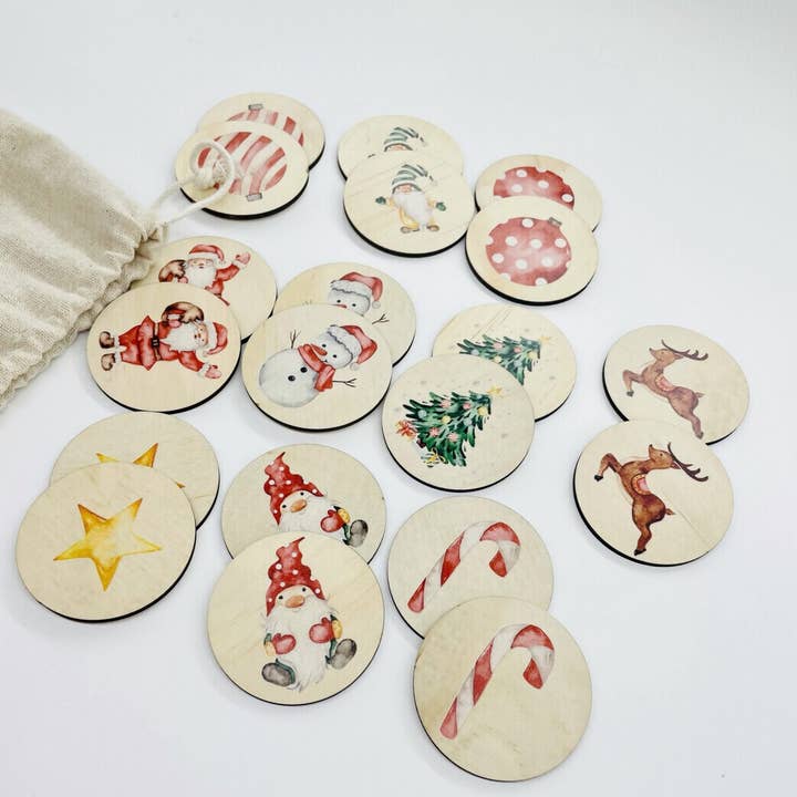 Timber Tinkers - Wholesale Brain game – Child - Christmas Match Up Game2