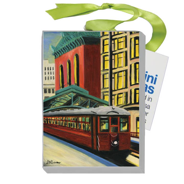 Library 1, Chicago, Mini Canvas (MC-7378D) for wholesale by Printed Canvas