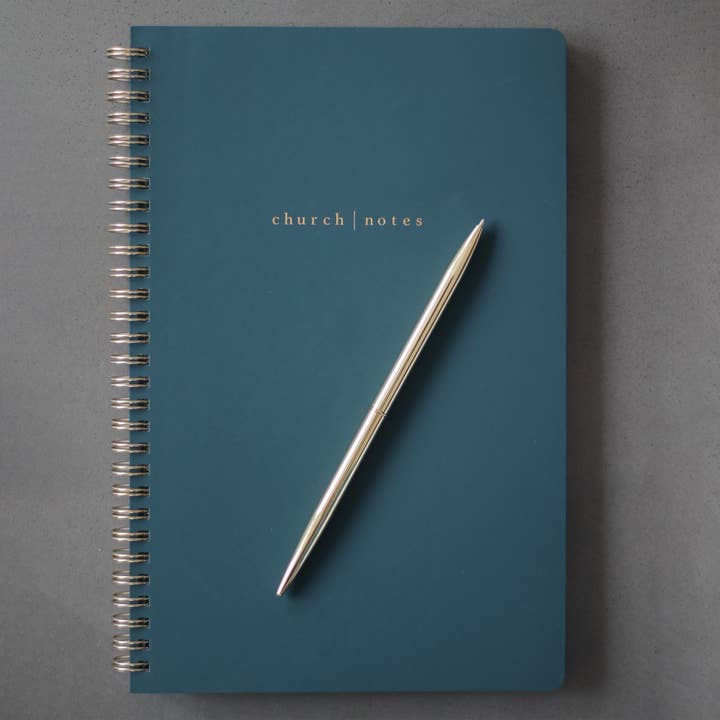 Church Notes Co. - Wholesale Notebook - Navy Church Notes Bible Study Notebook