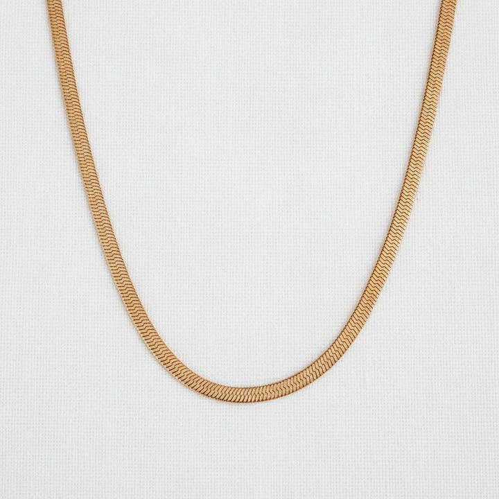 Collana a catena con lama dorata per la vendita all'ingrosso da parte di paperln