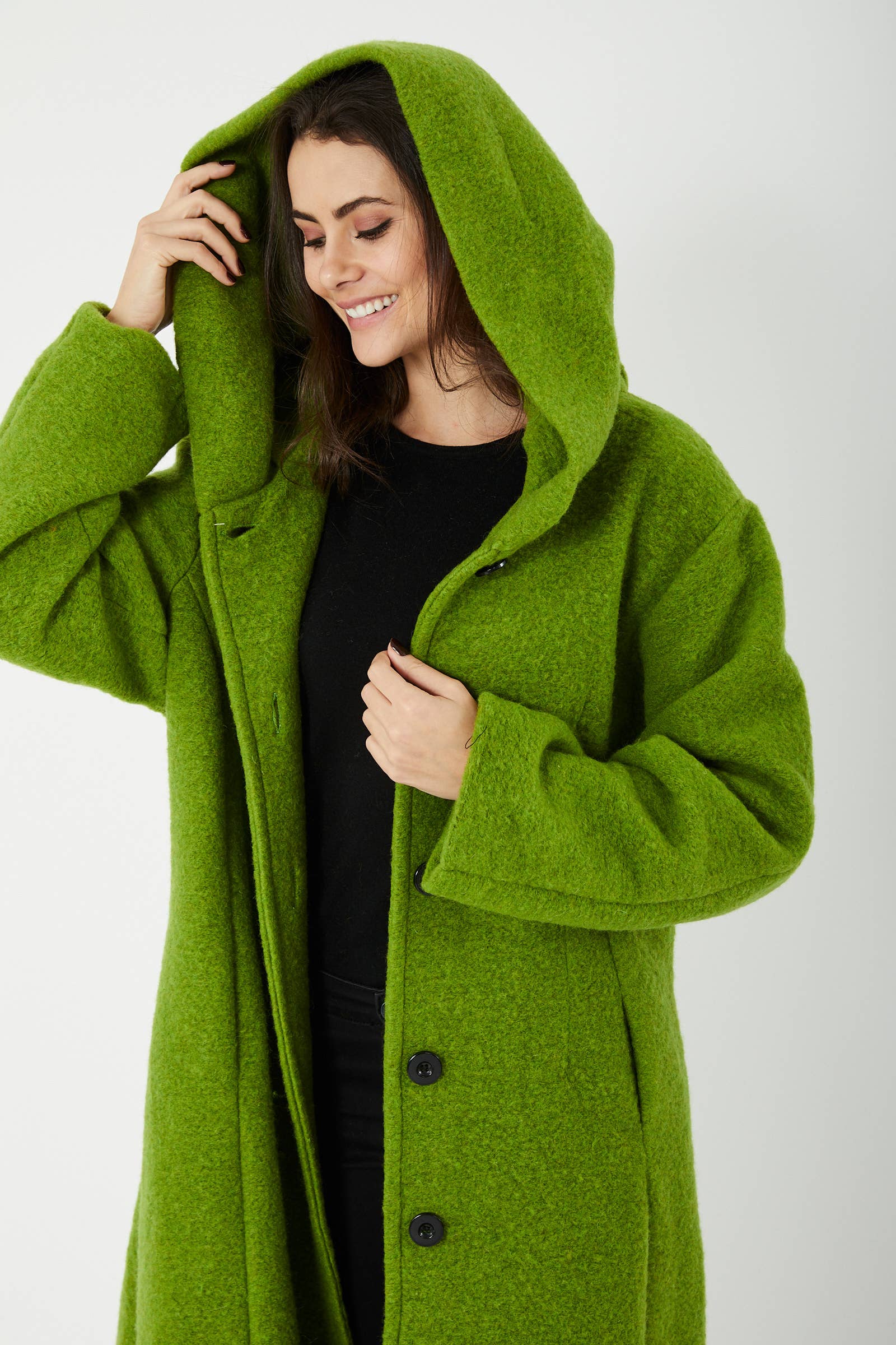 ORNELLA PARIS - Wholesale Coat - Women's - BLL-M4206 wool blend coat23