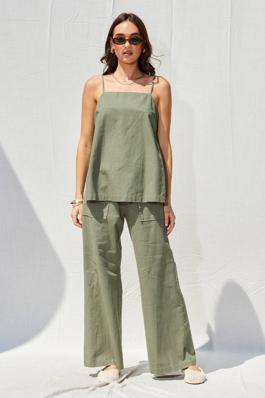 ILLA ILLA - Wholesale Top & Pant Set (NOT Loungewear) - Women's - Linen Top And Pants Set52