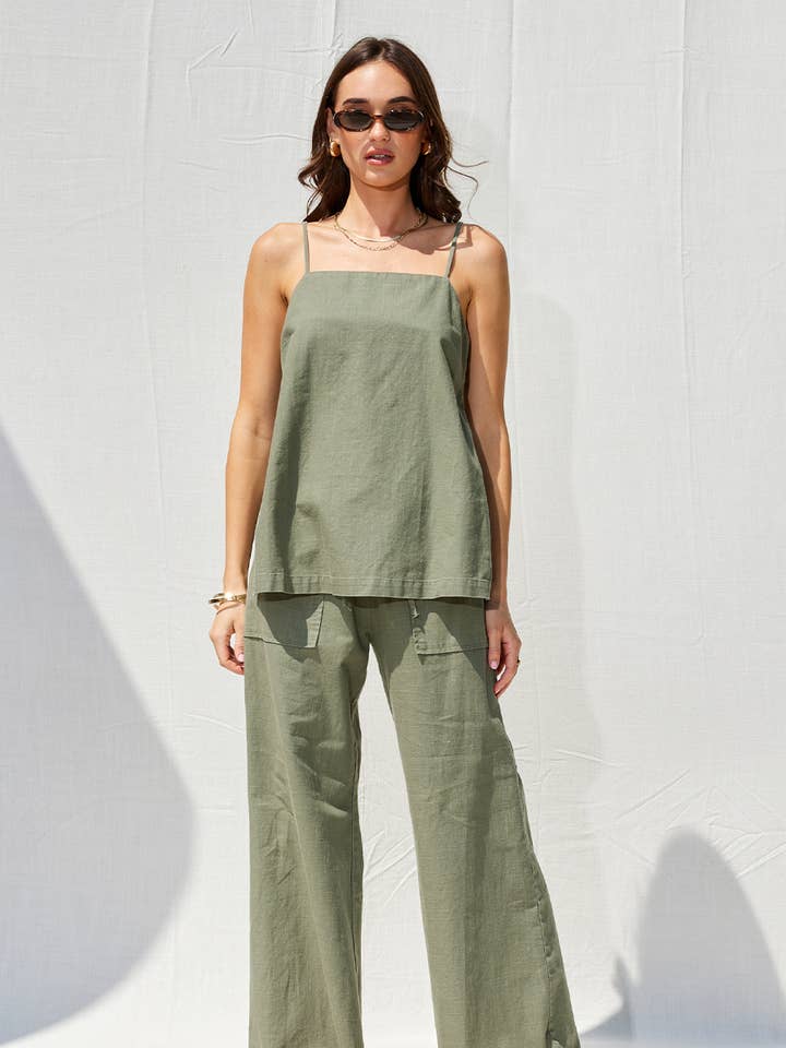 ILLA ILLA - Wholesale Top & Pant Set (NOT Loungewear) - Women's - Linen Top And Pants Set52