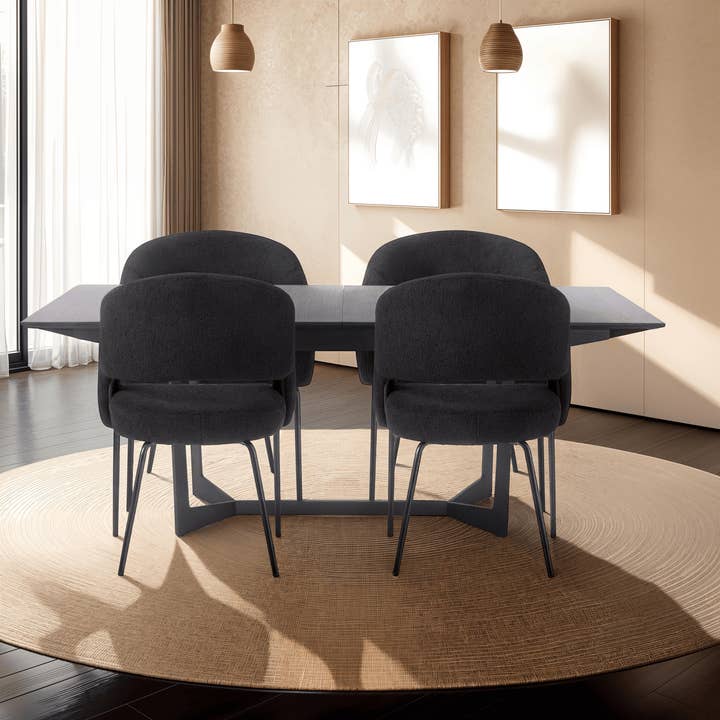 Furnhouse - Wholesale Chair - Set of 2 Black Dining Chairs Natalie1