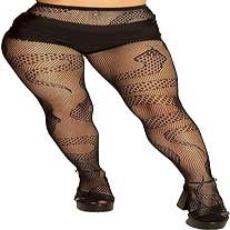 Nude Effect Fishnet tights with rhinestones Size SM S Color AMBER