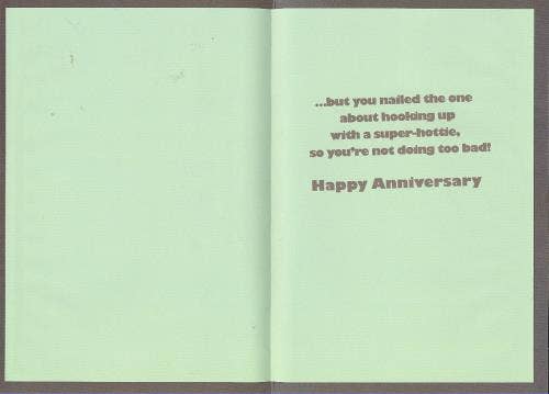 DICKENS INC. - Wholesale Anniversary Card - Anniversary Husband Humorous | GRTC | MD | 65551J1