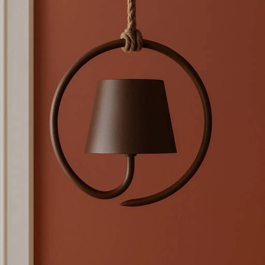 Tavellio - Wholesale Sconce - Cielo Dark Brown Rechargeable Metal Wall Lamp – Cordless, Dimmable, and Stylish1