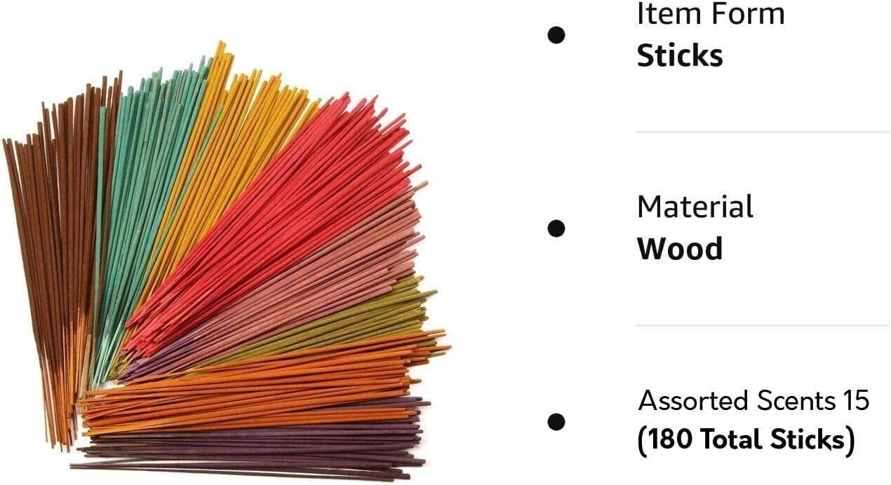 Innovarix - Wholesale Incense - Premium Hand Dipped Incense 12 Scents per pack 6