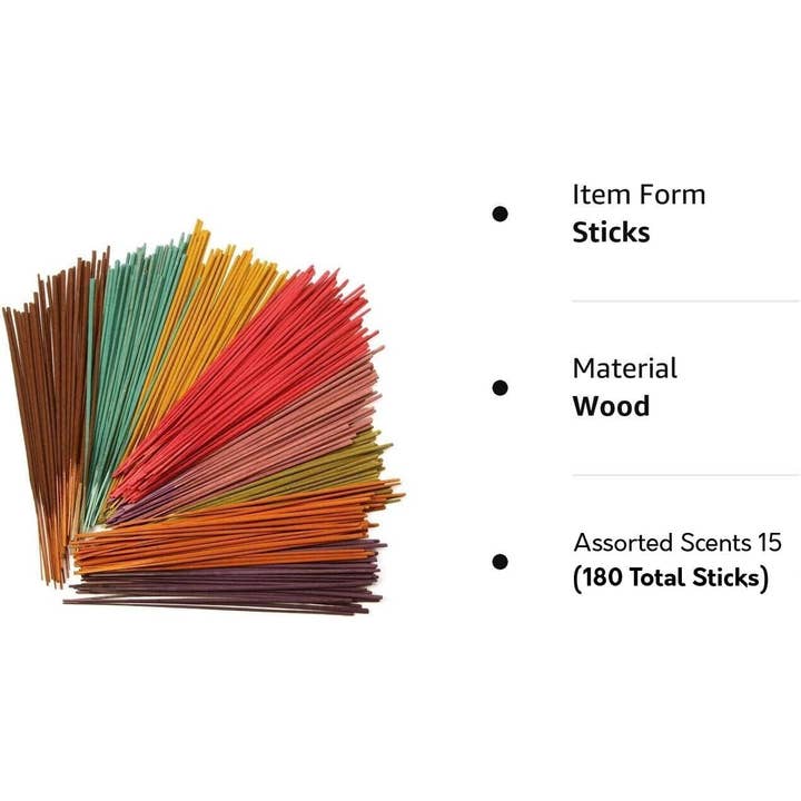 Innovarix - Wholesale Incense - Premium Hand Dipped Incense 12 Scents per pack 6