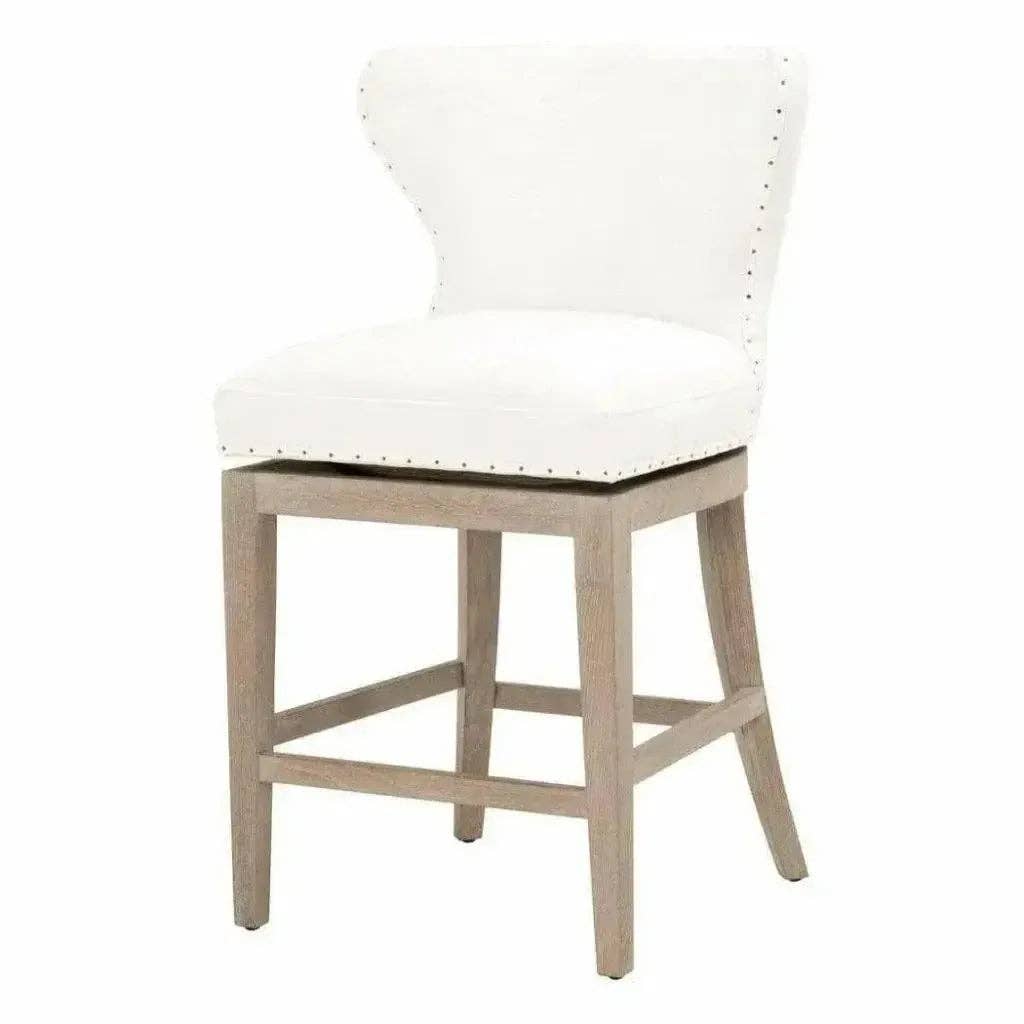 LOOMLAN - Wholesale Stool - Milton Swivel Counter Stool LiveSmart White10