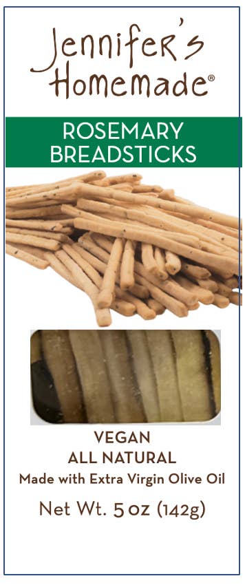 Jennifer's Homemade - Wholesale Crackers - Rosemary Breadsticks1