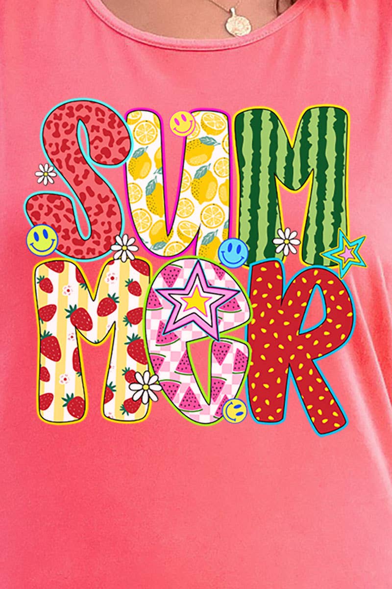 Wholesale Accessory Market - Wholesale Tank Top - Women's - Watermelon Summer Comfort Colors Cotton Tank Top3