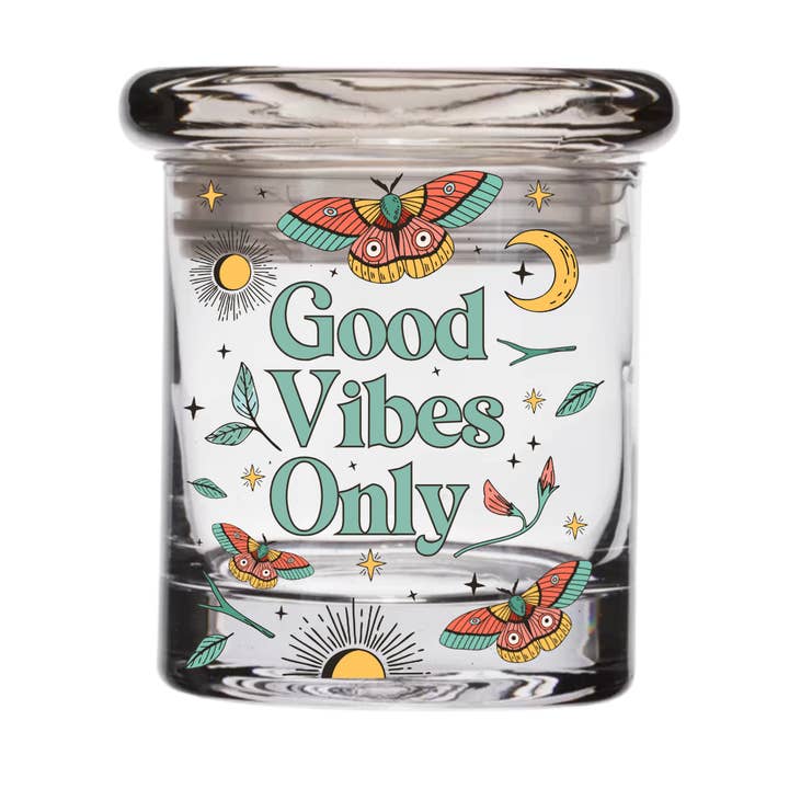 The Retrograde Shop - Wholesale Jar - 1/4th Oz Airtight Glass Stash Jars – Set of 3 Designs2