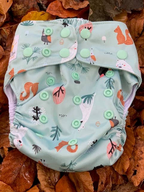 Pocket Nappy - Into the Woods for wholesale by Lillie and Tom