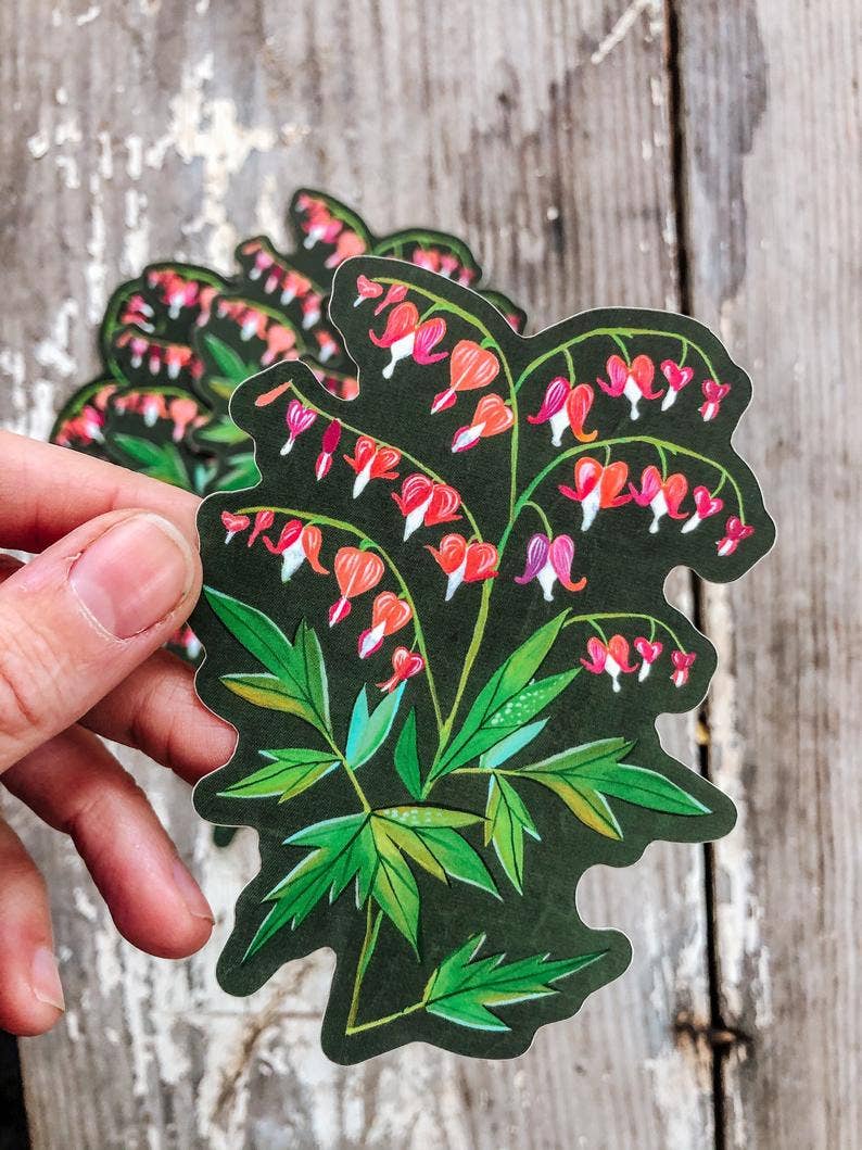 Katie Daisy – Großhandel Aufkleber – Blutendes Herz - Matter Aufkleber2