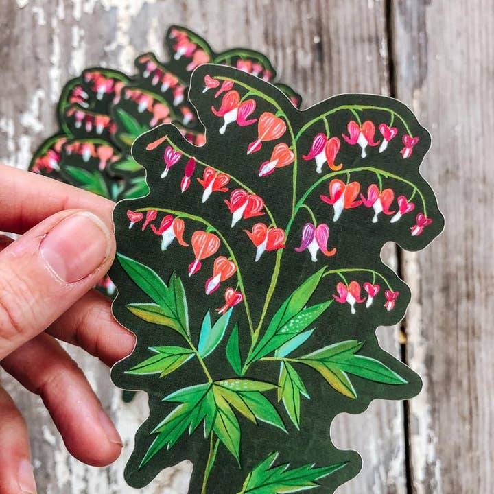 Katie Daisy – Großhandel Aufkleber – Blutendes Herz - Matter Aufkleber2