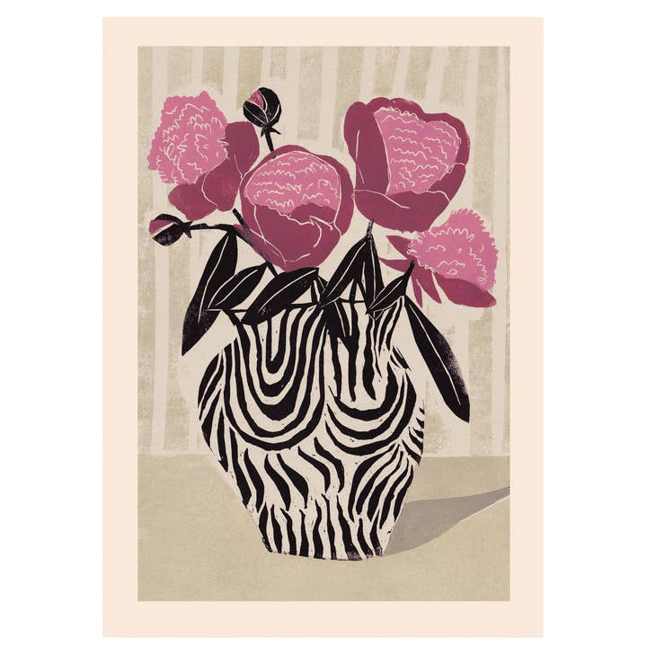 Art Print 'Pink Peonies' Wall Art for wholesale by Luiza Holub