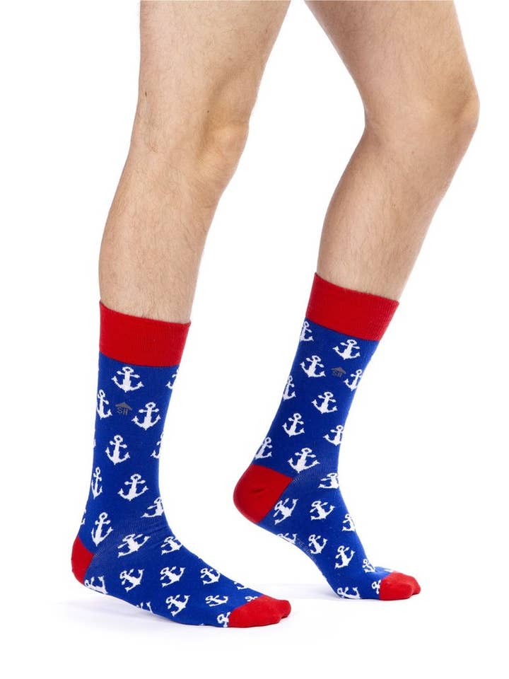 CalzeMie - Wholesale Socks - Unisex - Anchor Design Socks1