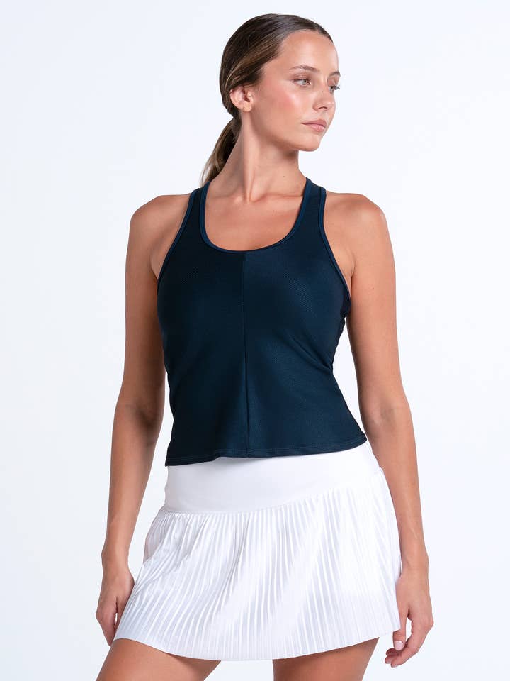 Camiseta de Tirantes con Cuello Redondo y Sujetador para Mujer - Medianoche para venta al por mayor de Lucky In Love