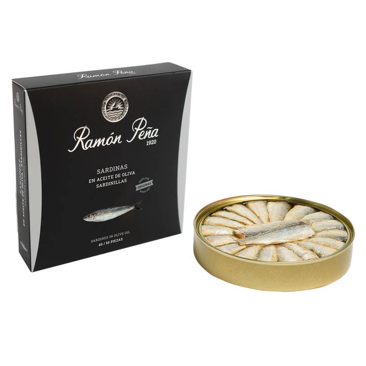 Catalan Gourmet - Wholesale Tinned fish - Ramon Pena Silver Small Sardines In Olive Oil (40/50)