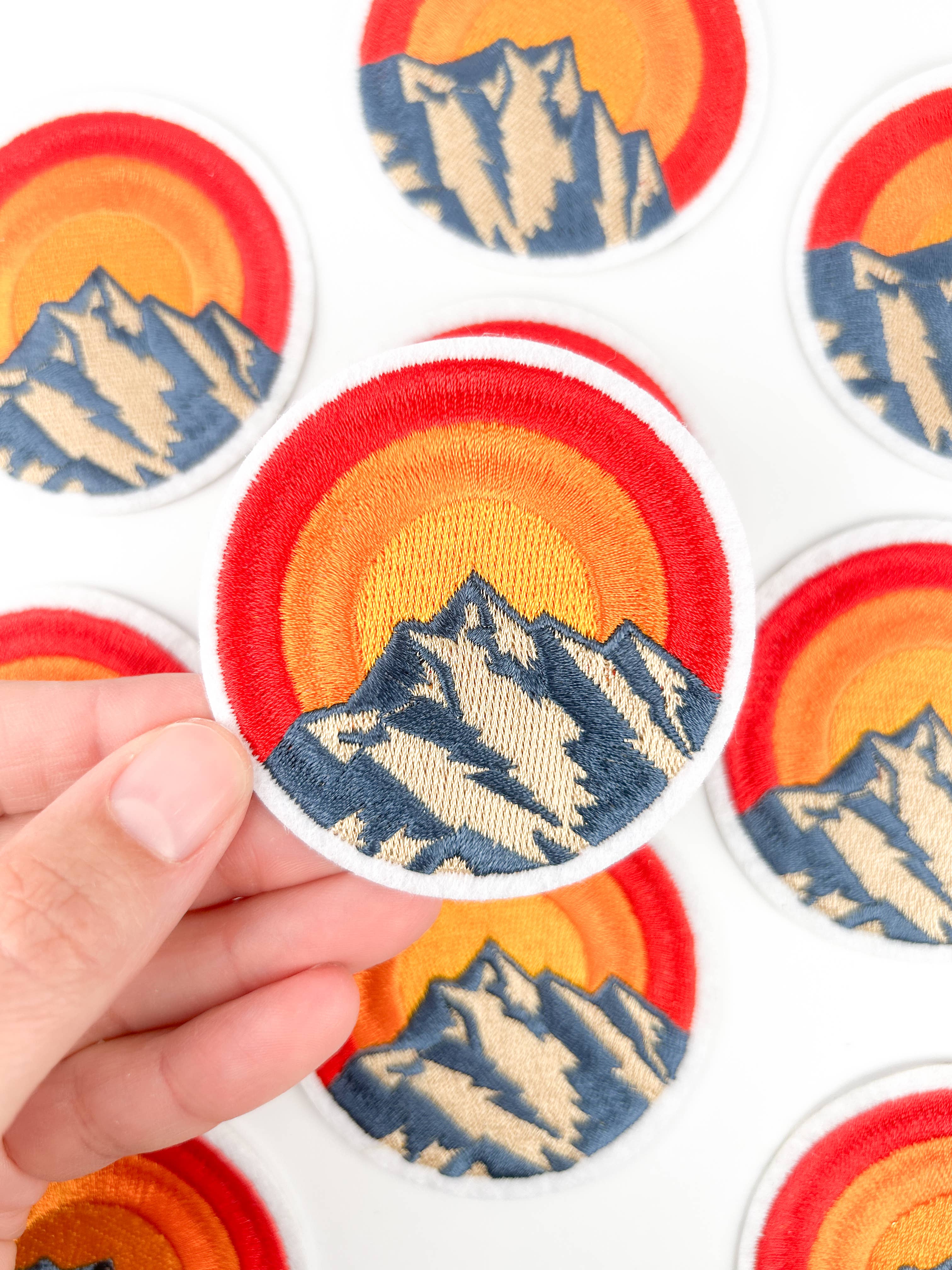 Field Trip Threads – wholesale Patch – Embroidered Mountain Iron On Sew On Patch2
