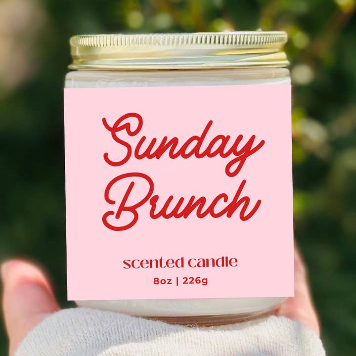 Sunday Brunch Spring Summer Candle for wholesale by Free Ethos