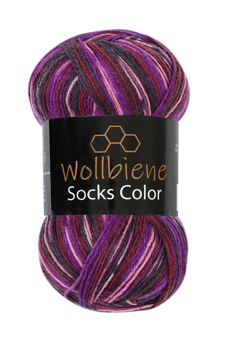 Wollbiene - Venta al por mayor Hilos - Hilo para calcetines Wool Bee Socks Color, 100 g, grosor 4 hebras28