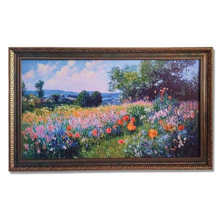 OD: 27"x16.75" PS Framed Canvas Art Hand Painted Texture for wholesale by Takoro