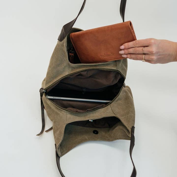 modern and chic - Wholesale Shoulder Bag - Women's - Anniston Canvas Hobo Bag