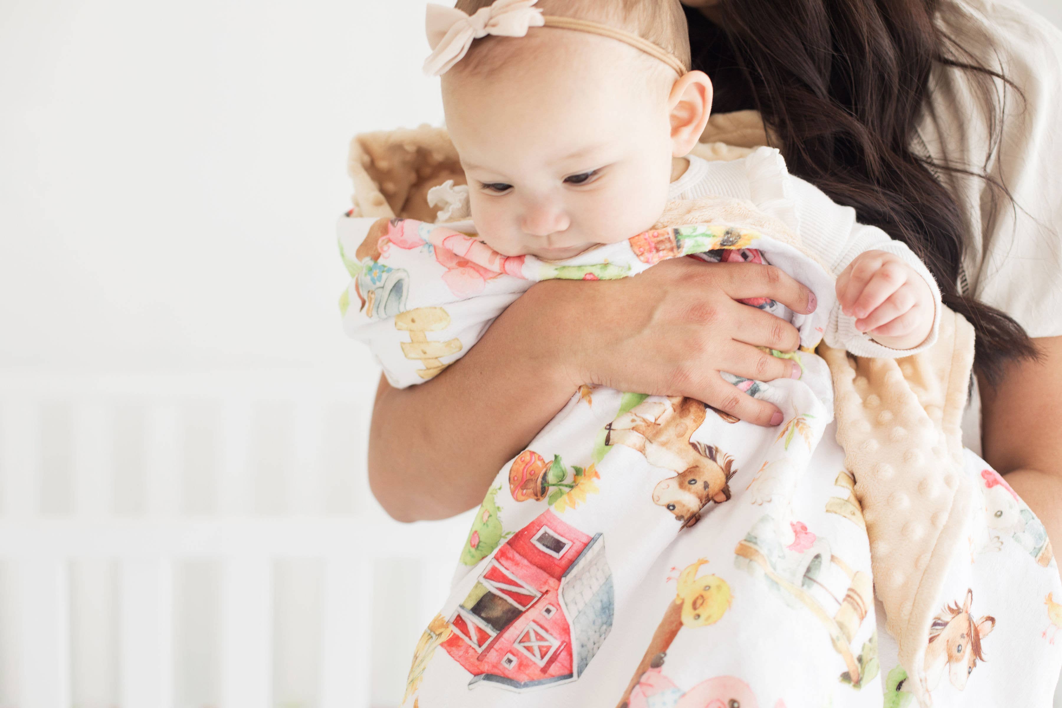 Honey Lemonade- Minky Baby Blankets and Gifts - Wholesale Bedding Blanket - Kids & Baby - Baby & Toddler Minky Blanket - Farm Animals6