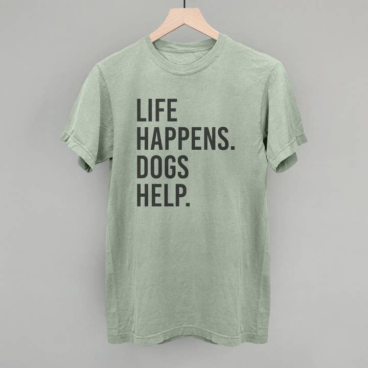 Ivy + Cloth - Wholesale Graphic Sweatshirt - Women's - Life Happens Dogs Help