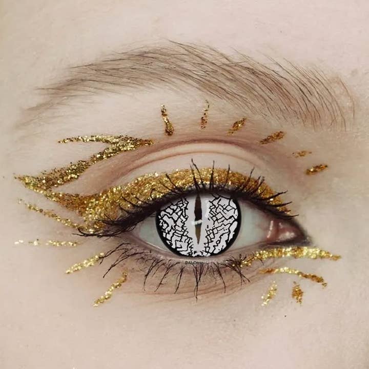 ELKLENS - Vente Lentilles de contact - Lentilles De Contact Cosplay Halloween Lizard White1