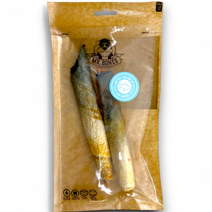 Mr.Bones - Natural Pet Products - Wholesale Pet Treats - Dog - Salmon Rolls - Natural Snack for Dogs